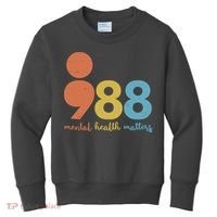 Semicolon 988 Mental Health Matters Kids Sweatshirt thumb 0
