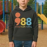 Semicolon 988 Mental Health Matters Kids Hoodie thumb 2