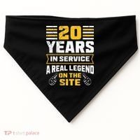 Service anniversary 20 years work anniversary USA-Made Doggie Bandana thumb 0