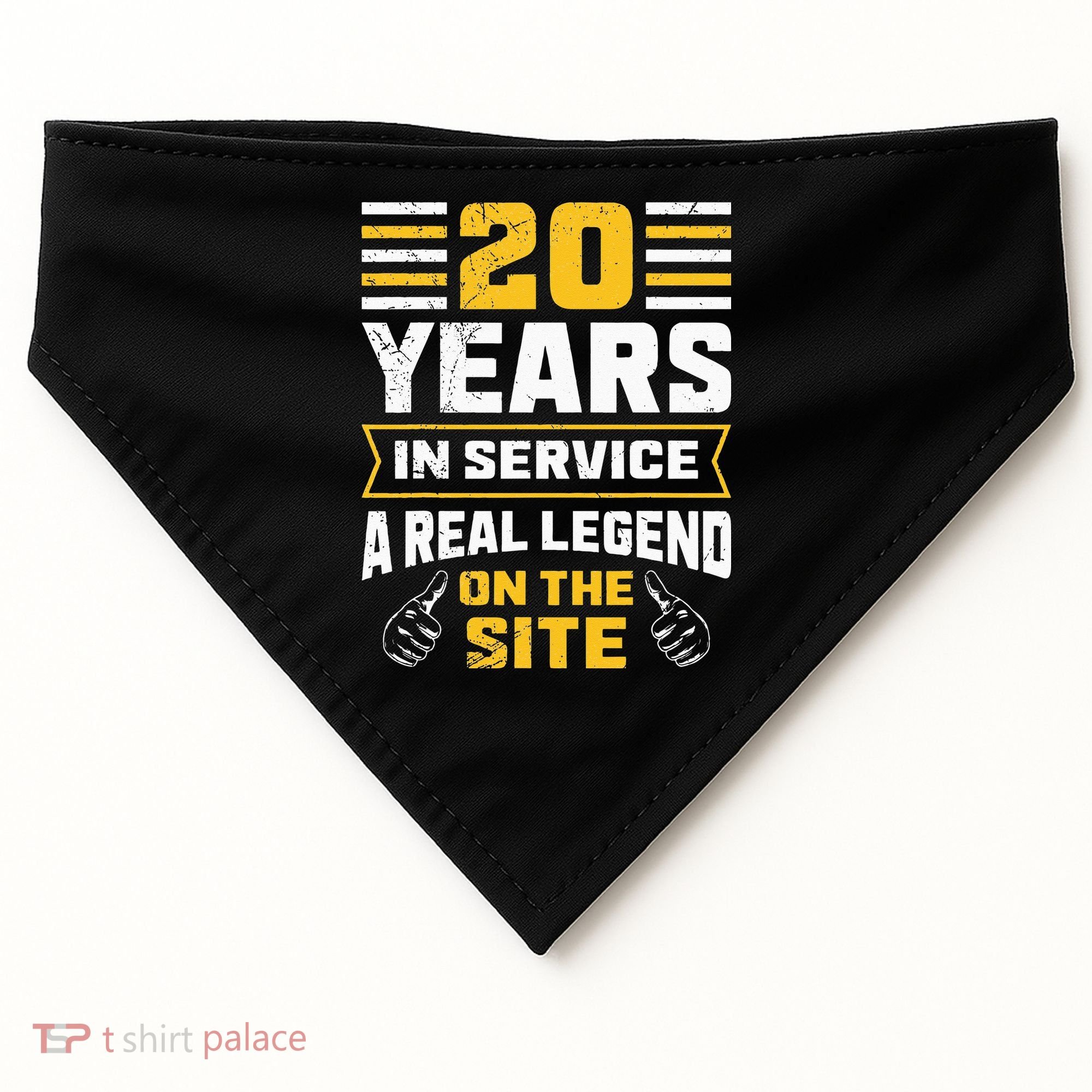 Service anniversary 20 years work anniversary USA-Made Doggie Bandana