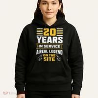 Service anniversary 20 years work anniversary Hoodie thumb 5