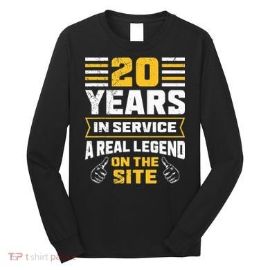 Service anniversary 20 years work anniversary Long Sleeve Shirt