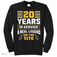 Service anniversary 20 years work anniversary Sweatshirt thumb 0