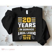 Service anniversary 20 years work anniversary Sweatshirt thumb 2