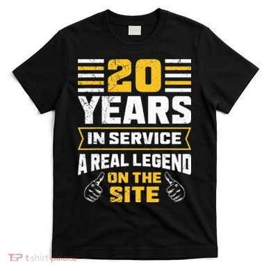 Service anniversary 20 years work anniversary T-Shirt