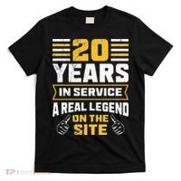 Service anniversary 20 years work anniversary T-Shirt thumb 0