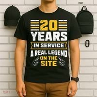 Service anniversary 20 years work anniversary T-Shirt thumb 6