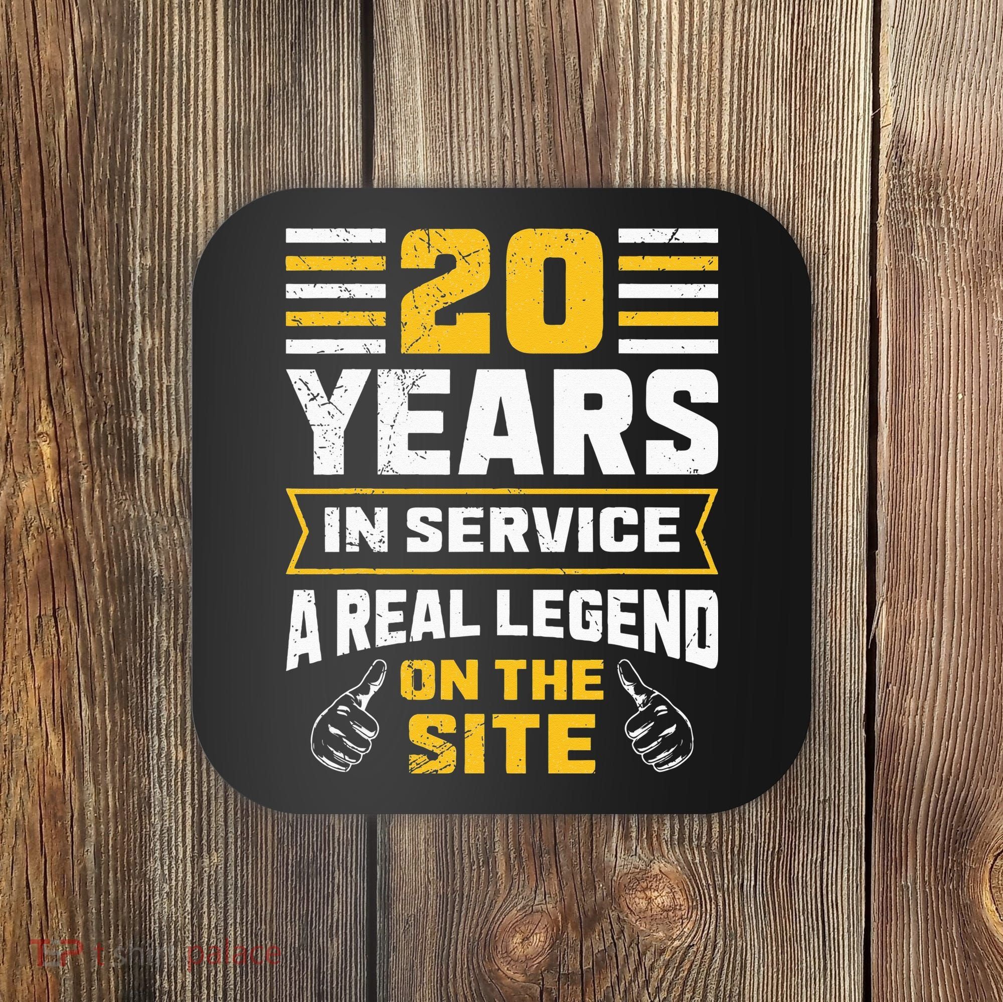 Service anniversary 20 years work anniversary Coaster