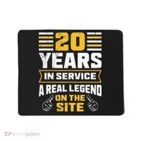 Service anniversary 20 years work anniversary Mousepad thumb 0