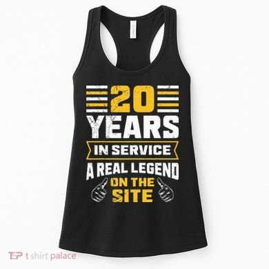 Service anniversary 20 years work anniversary Women's Tank Top