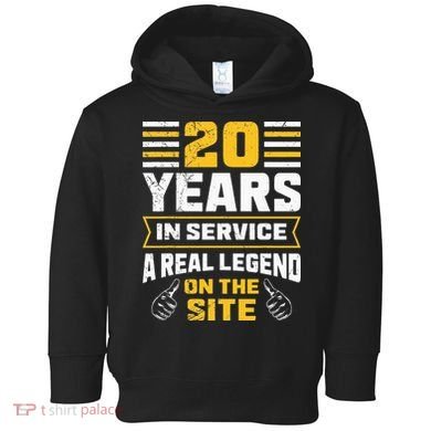 Service anniversary 20 years work anniversary Toddler Hoodie
