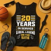 Service anniversary 20 years work anniversary Tank Top thumb 4
