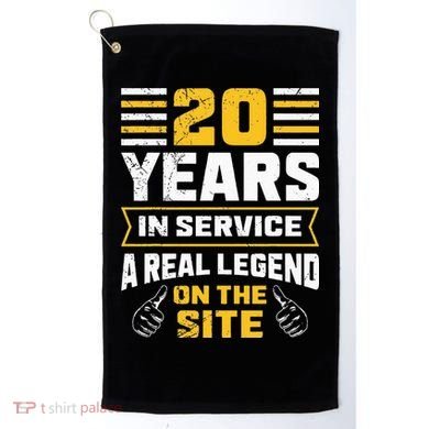 Service anniversary 20 years work anniversary Golf Towel