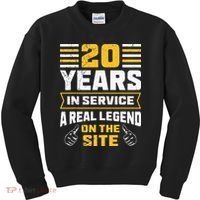 Service anniversary 20 years work anniversary Kids Sweatshirt thumb 0