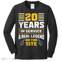 Service anniversary 20 years work anniversary Kids Long Sleeve Shirt thumb 0