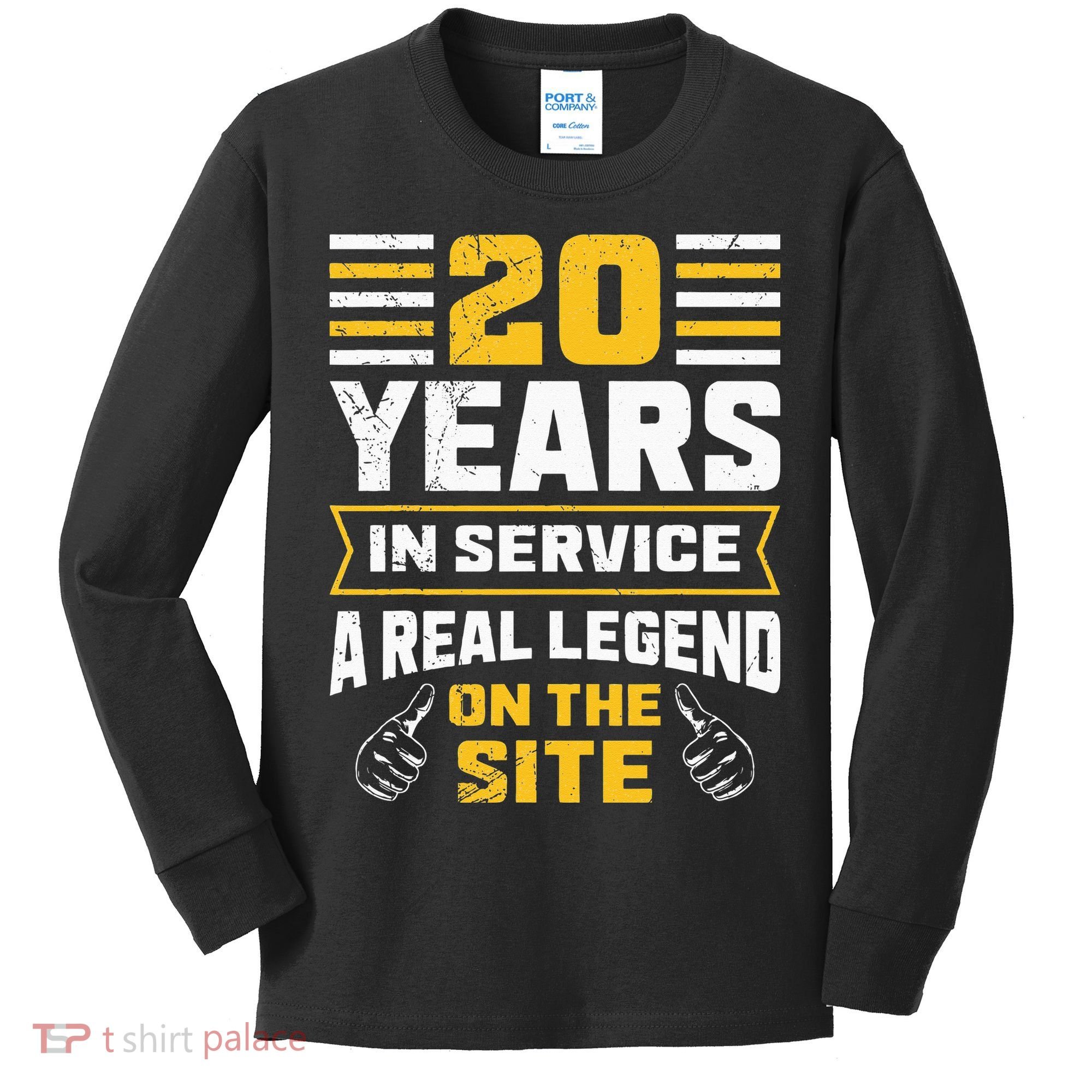Service anniversary 20 years work anniversary Kids Long Sleeve Shirt