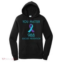 Suicide Awareness 988 Suicide Prevention 988 Women's Hoodie thumb 0