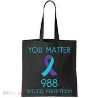 Suicide Awareness 988 Suicide Prevention 988 Tote Bag thumb 0