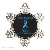 Suicide Awareness 988 Suicide Prevention 988 Ornament thumb 0