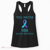 Suicide Awareness 988 Suicide Prevention 988 Women's Tank Top thumb 0