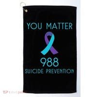 Suicide Awareness 988 Suicide Prevention 988 Golf Towel thumb 0