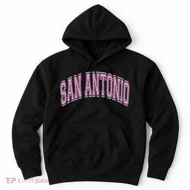San Antonio Arched Text Hoodie