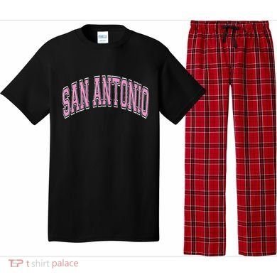 San Antonio Arched Text Pajama Set
