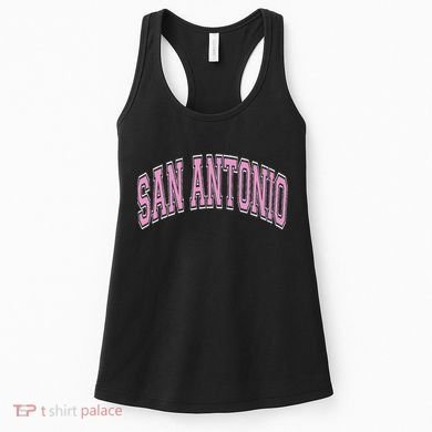 San Antonio Arched Text Women's Tank Top