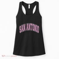 San Antonio Arched Text Women's Tank Top thumb 0