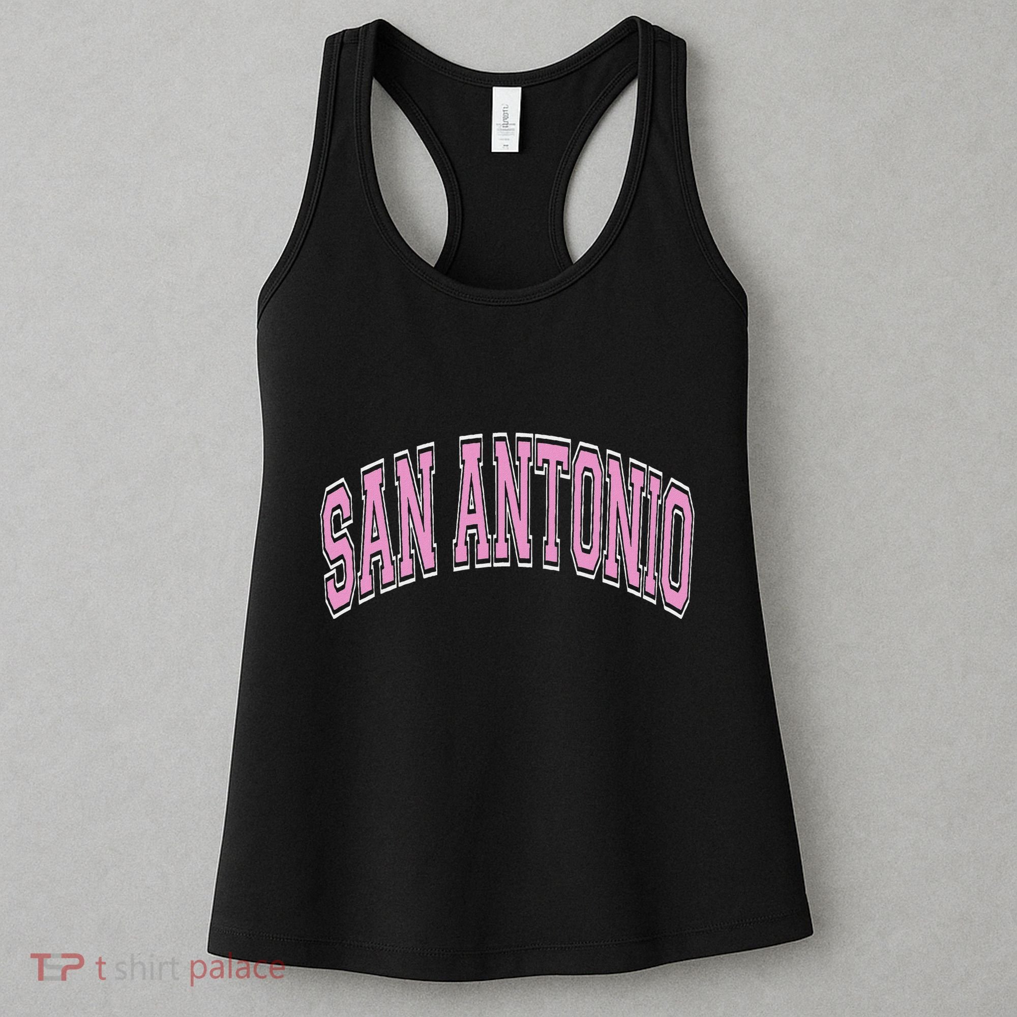 San Antonio Arched Text Women's Tank Top