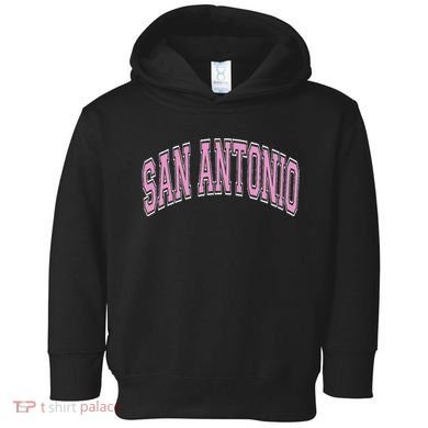 San Antonio Arched Text Toddler Hoodie