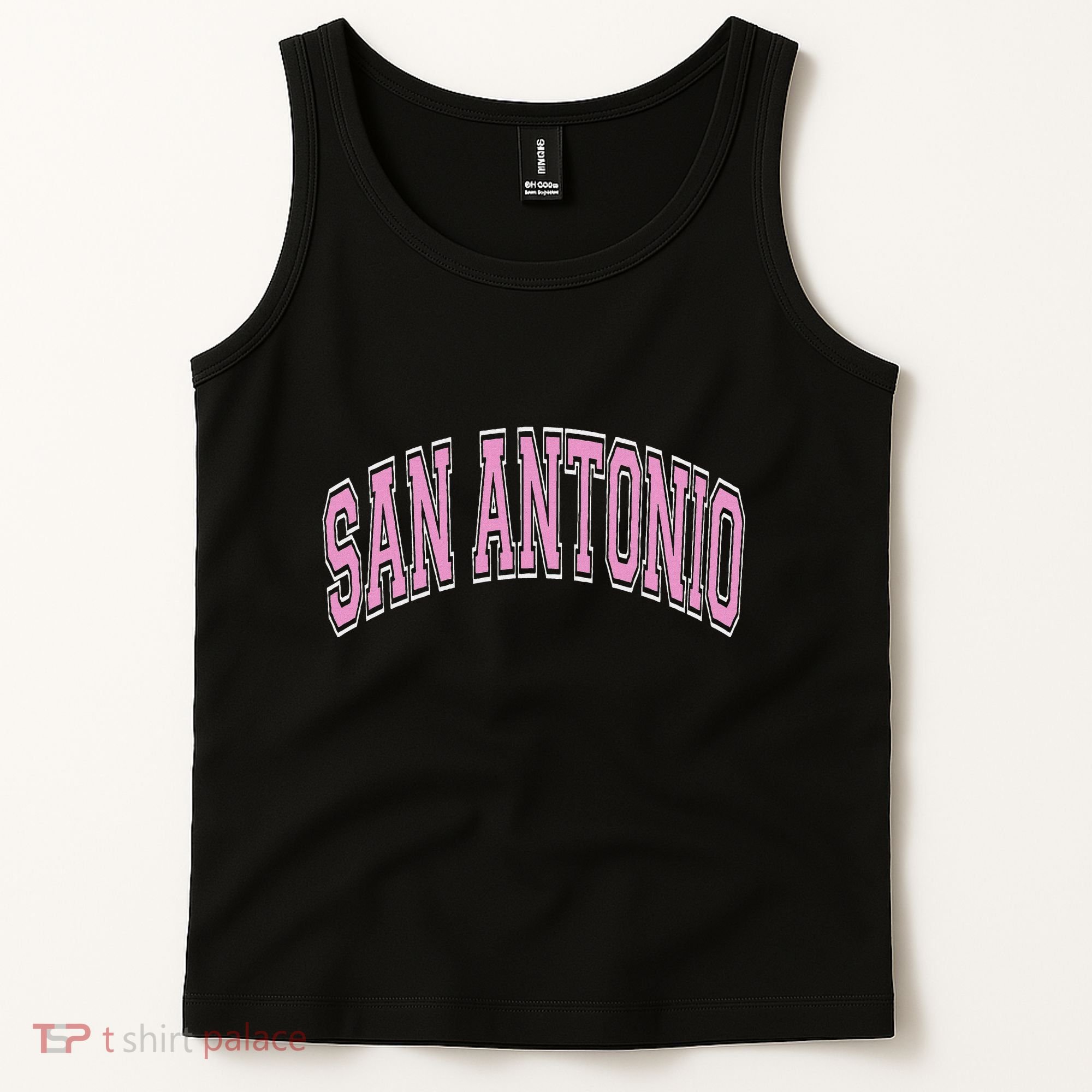 San Antonio Arched Text Tank Top