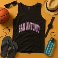San Antonio Arched Text Tank Top thumb 4