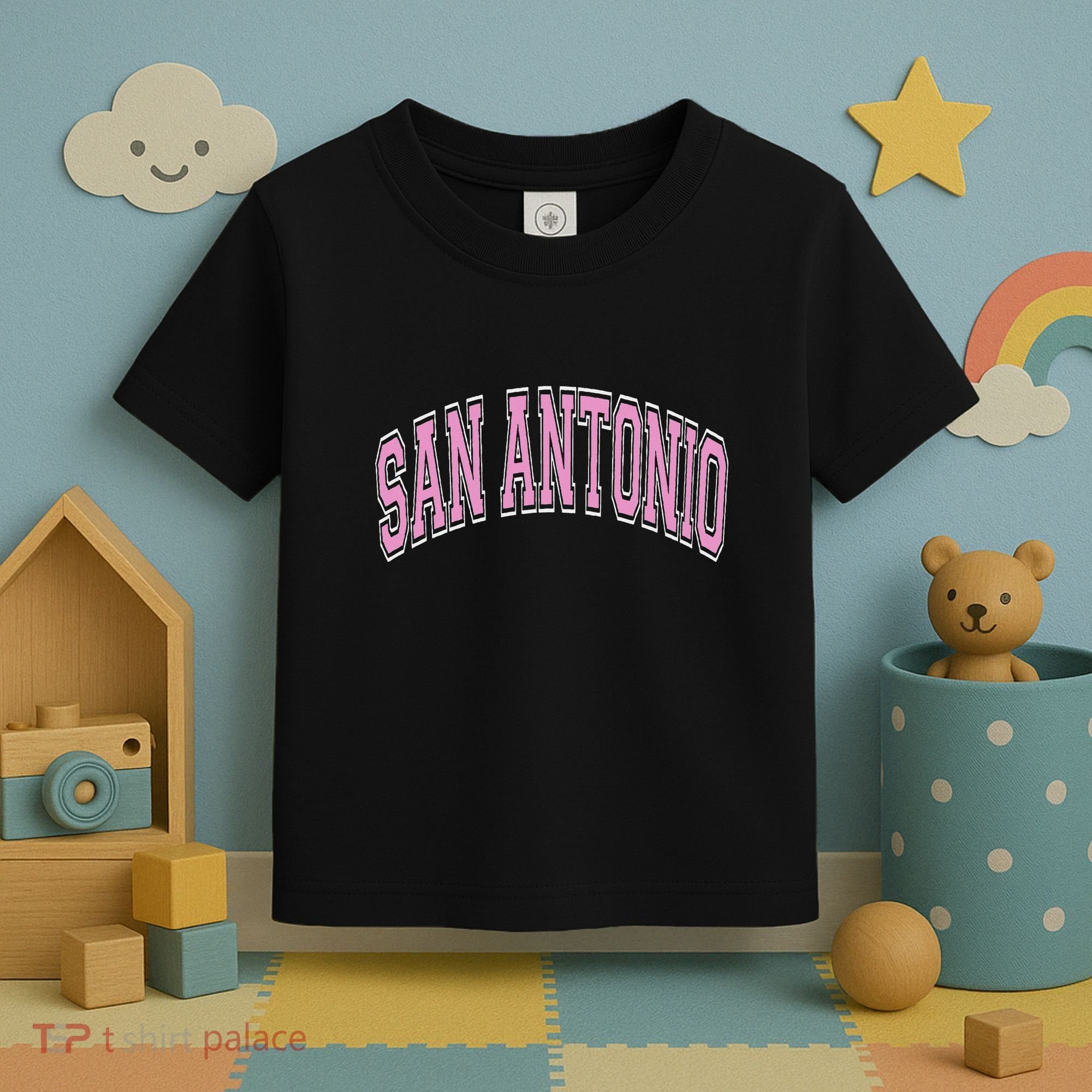 San Antonio Arched Text Toddler T-Shirt