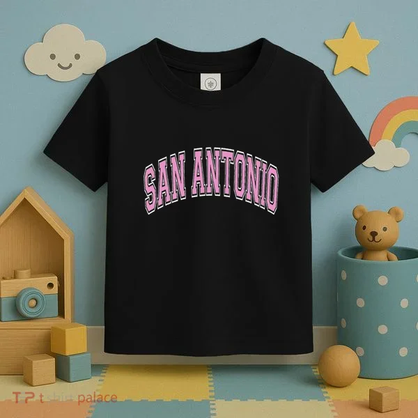 San Antonio Arched Text Toddler T-Shirt