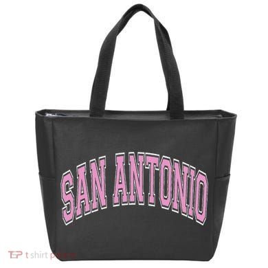 San Antonio Arched Text Tote Bag