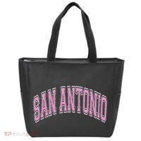 San Antonio Arched Text Tote Bag thumb 0