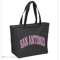 San Antonio Arched Text Tote Bag thumb 2