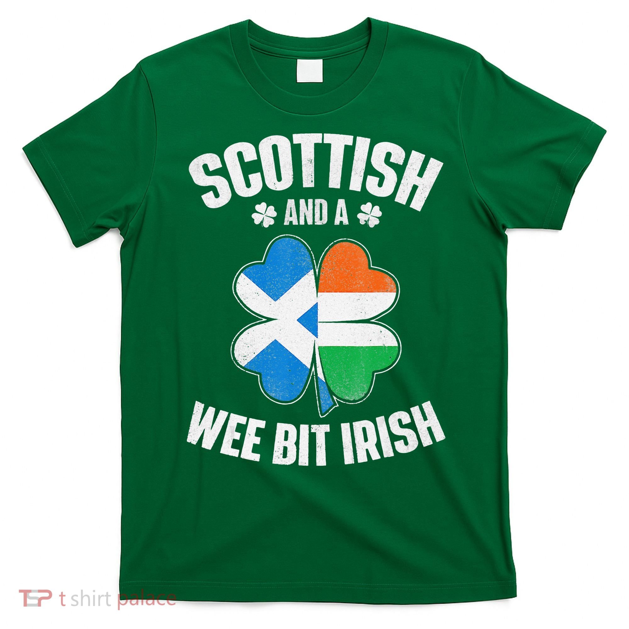 Scottish And A Wee Bit Irish Scotland Ireland Heritage T-Shirt