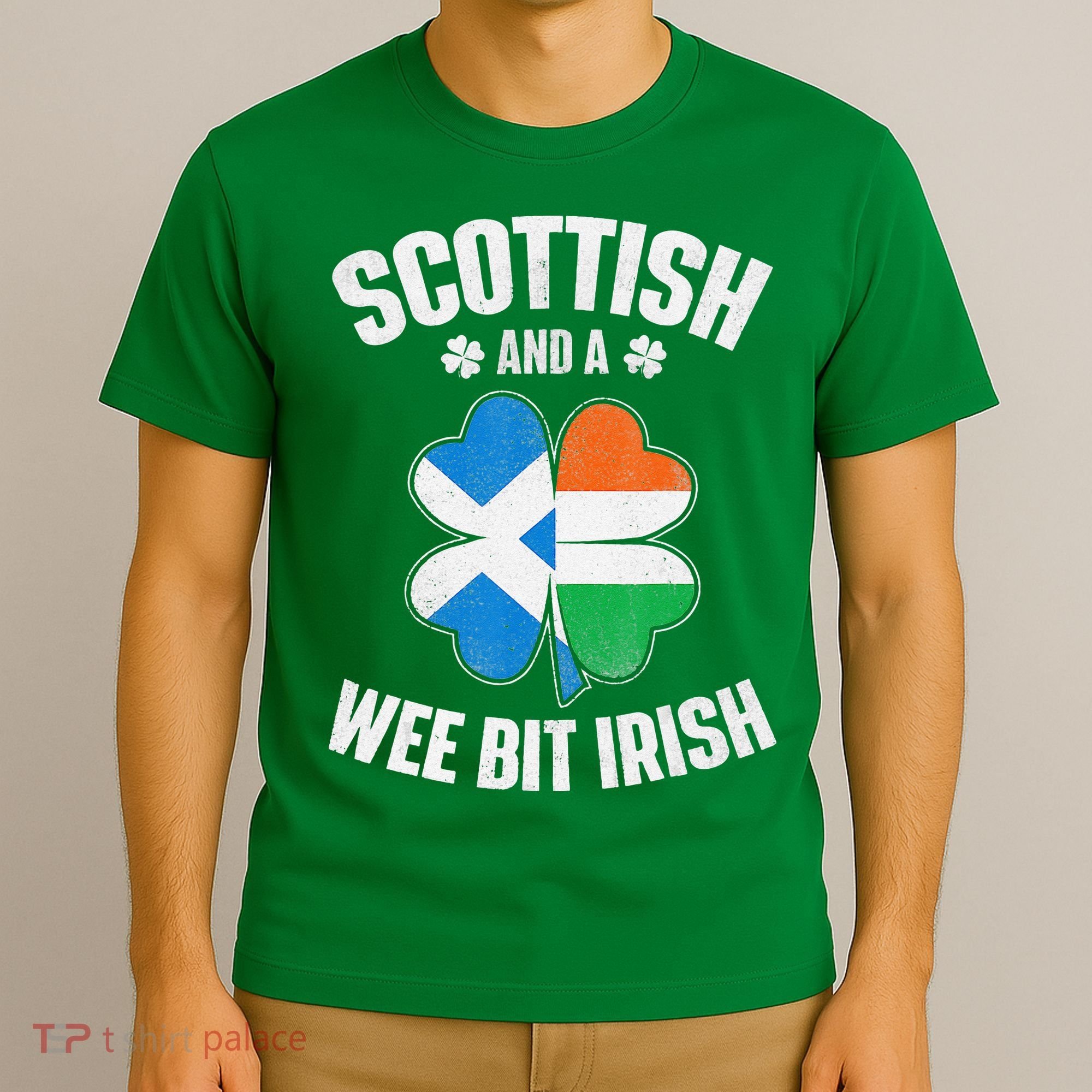 Scottish And A Wee Bit Irish Scotland Ireland Heritage T-Shirt