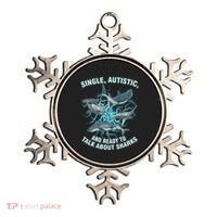 Single Autistic And Ready To Talk About Sharks Ornament thumb 0