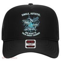 Single Autistic And Ready To Talk About Sharks Hat thumb 0