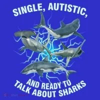 Single Autistic And Ready To Talk About Sharks Women's T-Shirt thumb 6