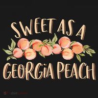 Sweet As A Georgia Peach Cute Funny Southern Georgia Girl Women's Tank Top thumb 5