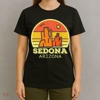 Sedona Arizona AZ Vintage Sunset Desert Camping Hiking T-Shirt thumb 4