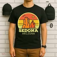 Sedona Arizona AZ Vintage Sunset Desert Camping Hiking T-Shirt thumb 6