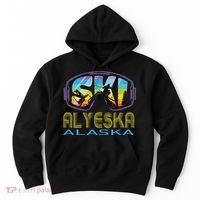 Ski Alyeska Alaska Skiing Vacation Hoodie thumb 0