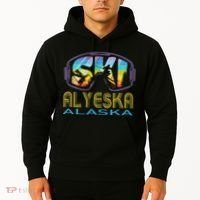 Ski Alyeska Alaska Skiing Vacation Hoodie thumb 2
