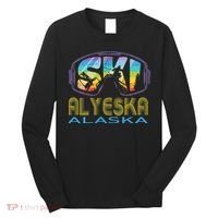 Ski Alyeska Alaska Skiing Vacation Long Sleeve Shirt thumb 0