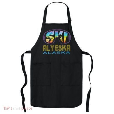 Ski Alyeska Alaska Skiing Vacation Apron